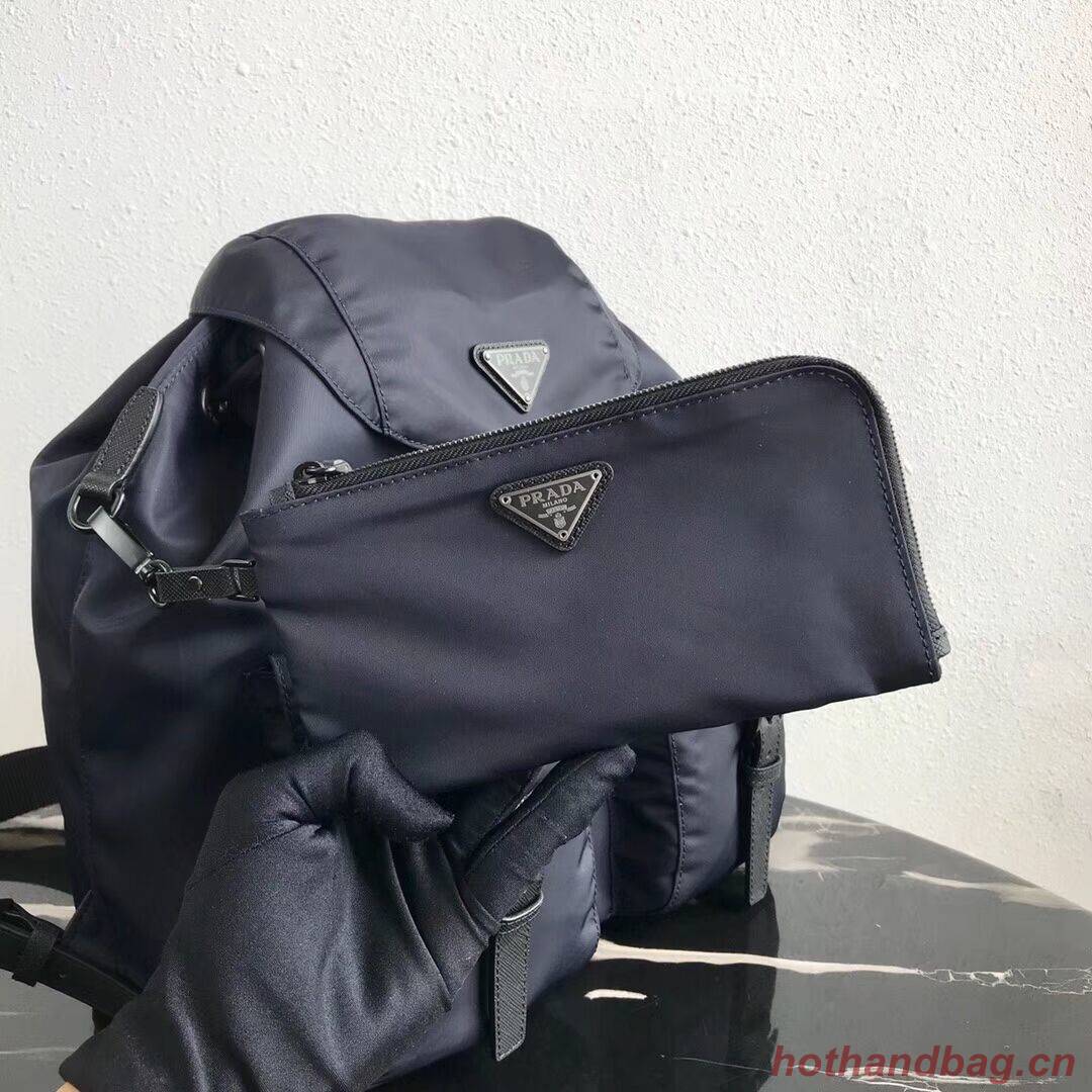Prada Re-Nylon backpack 1BZ811 black&orange Prada Re-Nylon backpack 1BZ811 black&orange