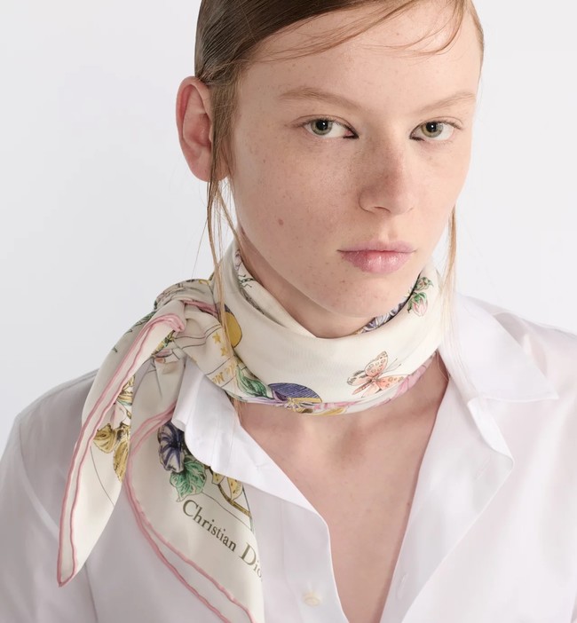 Dior Silk Twill Square Scarf KY073