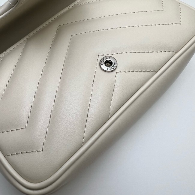 Gucci GG Marmont mini shoulder bag 699757 white
