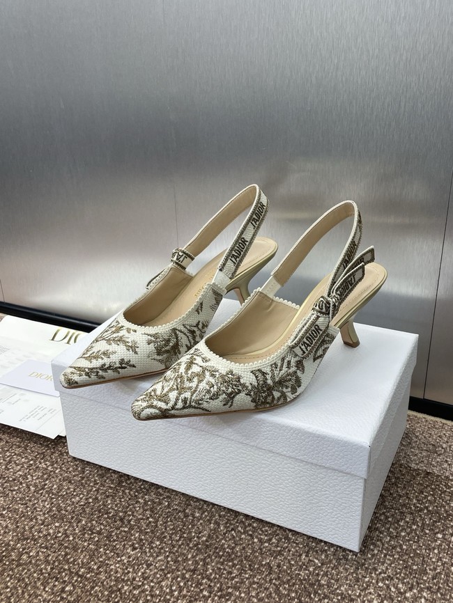 JAdior Slingback Pump Cotton Embroidered KCV367DLN-2