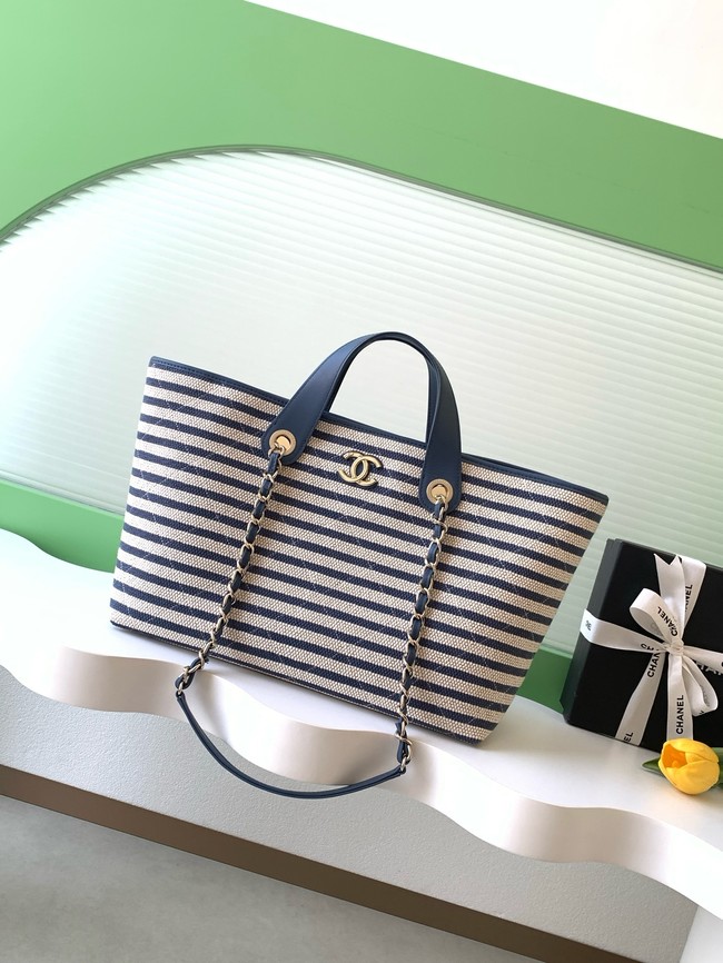CHANEL Large Tote AS60074 blue