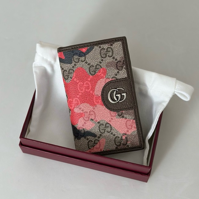 Gucci Ophidia long card case 834691 pink