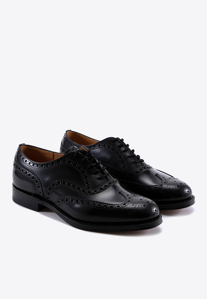 Church
s Burwood Leather Brogue Shoes Black EEB0029XV_F0AAB