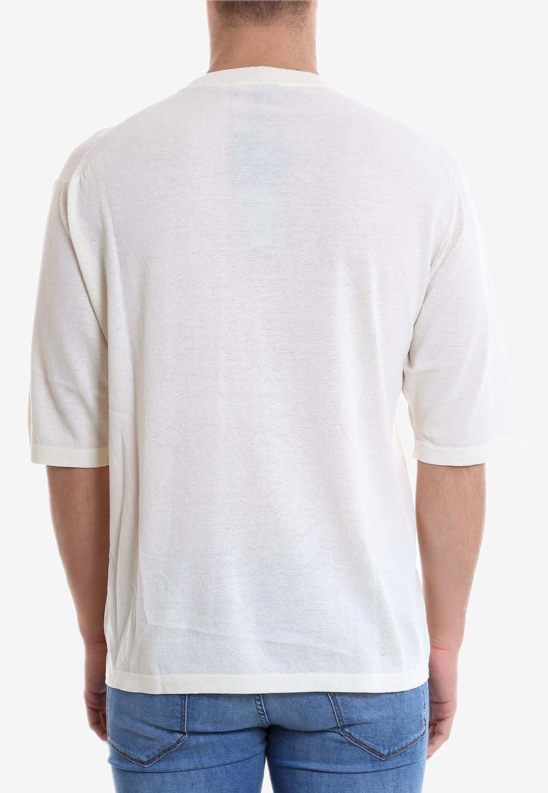 Roberto Collina Nuur Basic Crewneck T-shirt White RV10121_RV1003