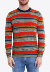 Roberto Collina Striped Crewneck Sweater Multicolor RV29001_RV2938