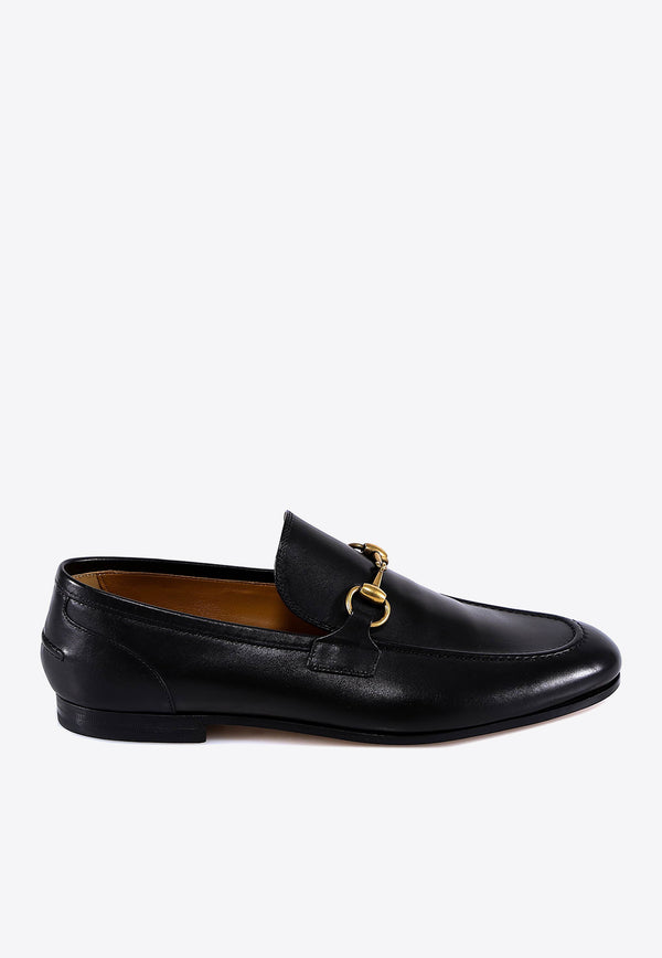 Gucci Jordaan Horsebit Leather Loafers Black 406994BLM00_1000