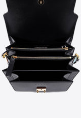 Marni Trunk Saffiano Leather Shoulder Bag Black SBMPN09NO1LV520_ZN99N