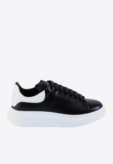 Alexander McQueen Oversized Leather Low-Top Sneakers Black 553680WHGP5_1070