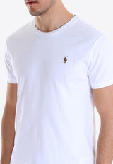 Polo Ralph Lauren Embroidered Logo Crewneck T-shirt White 710740727_002