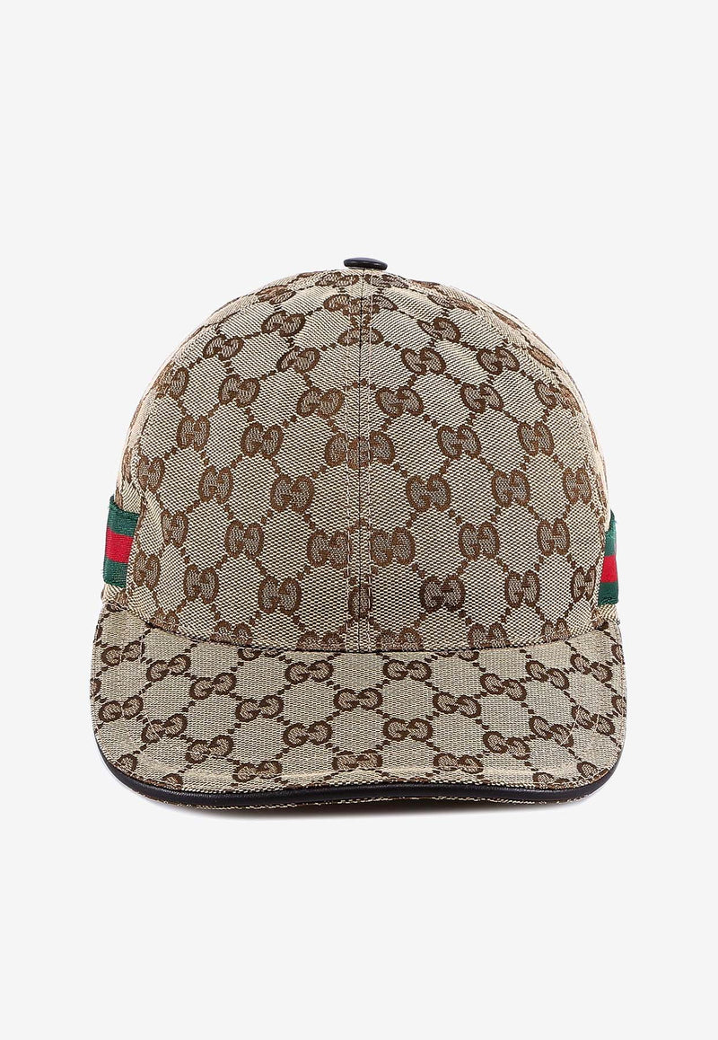 Gucci Original GG Canvas Baseball Hat With Web Beige 200035KQWBG_9791