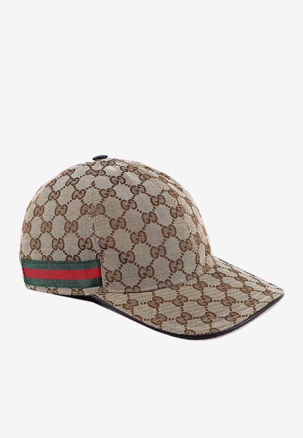 Gucci Original GG Canvas Baseball Hat With Web Beige 200035KQWBG_9791