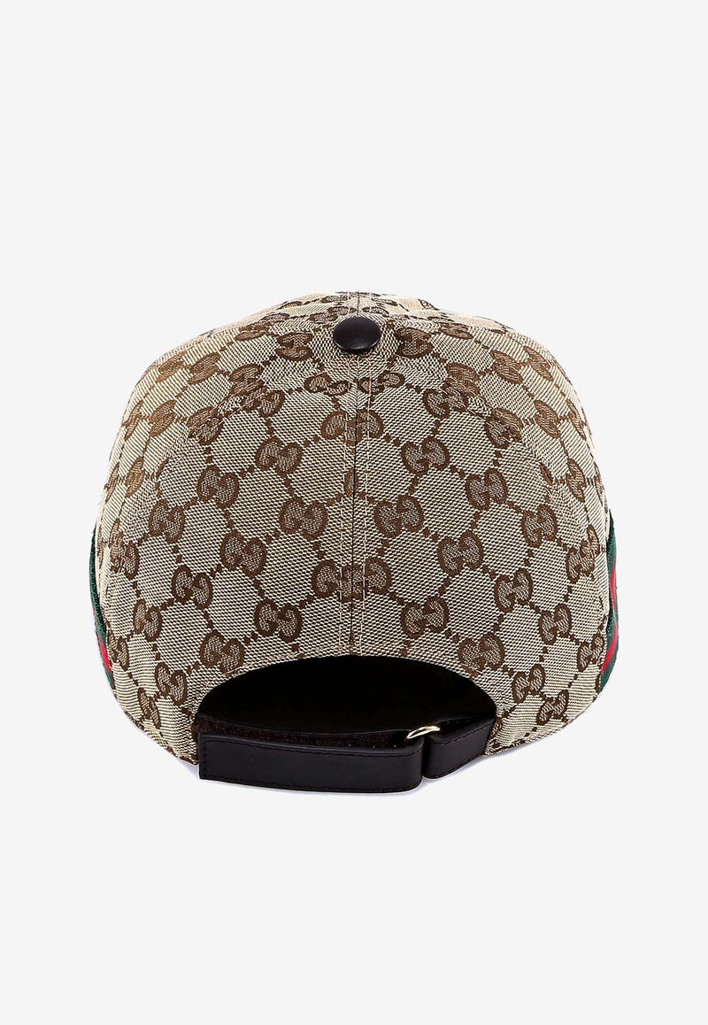 Gucci Original GG Canvas Baseball Hat With Web Beige 200035KQWBG_9791