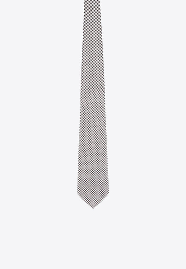 Nicky Milano Patterned Silk Tie Beige PINOADOPER_7