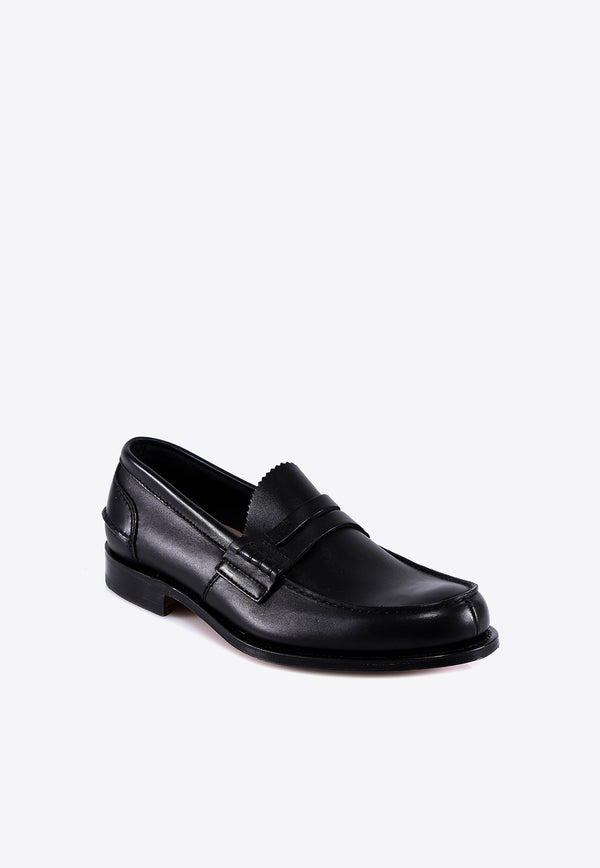 Church
s Pembrey Leather Penny Loafers Black EDB0039FG_F0AAB