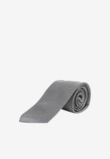 Nicky Milano Patterned Silk Tie Gray FANCYAX_14