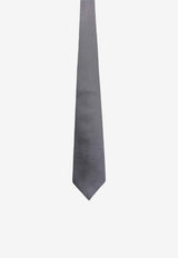 Nicky Milano Patterned Silk Tie Gray FANCYAG_3