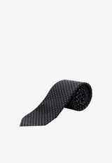 Nicky Milano Patterned Silk Tie Black SALSACA_7