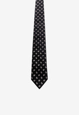 Nicky Milano Patterned Silk Tie Black SALUTOD_10