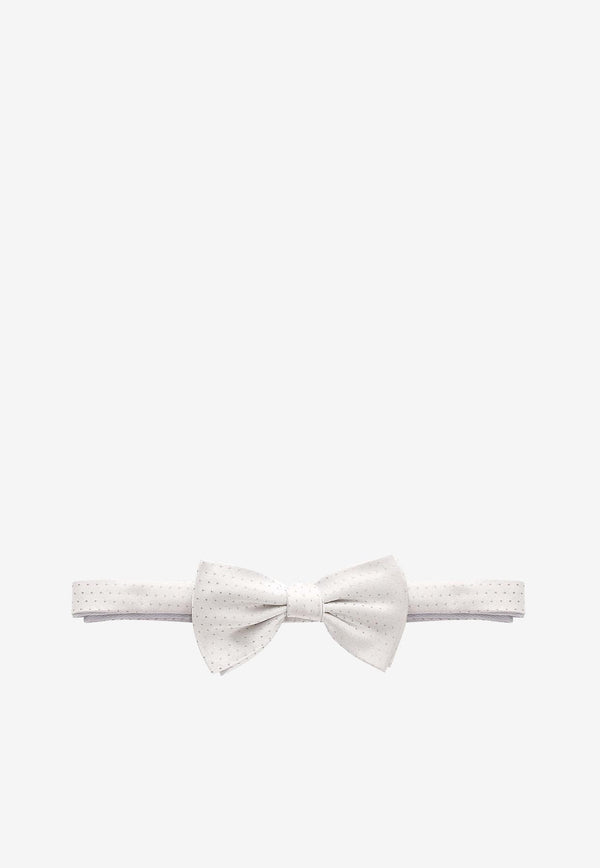 Nicky Milano Basic Silk Bow Tie Gray NOXDGGALLA_5