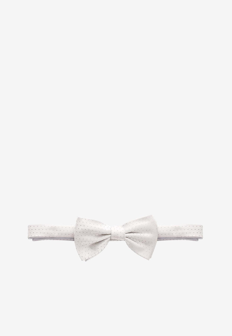 Nicky Milano Basic Silk Bow Tie Gray NOXDGGALLA_5