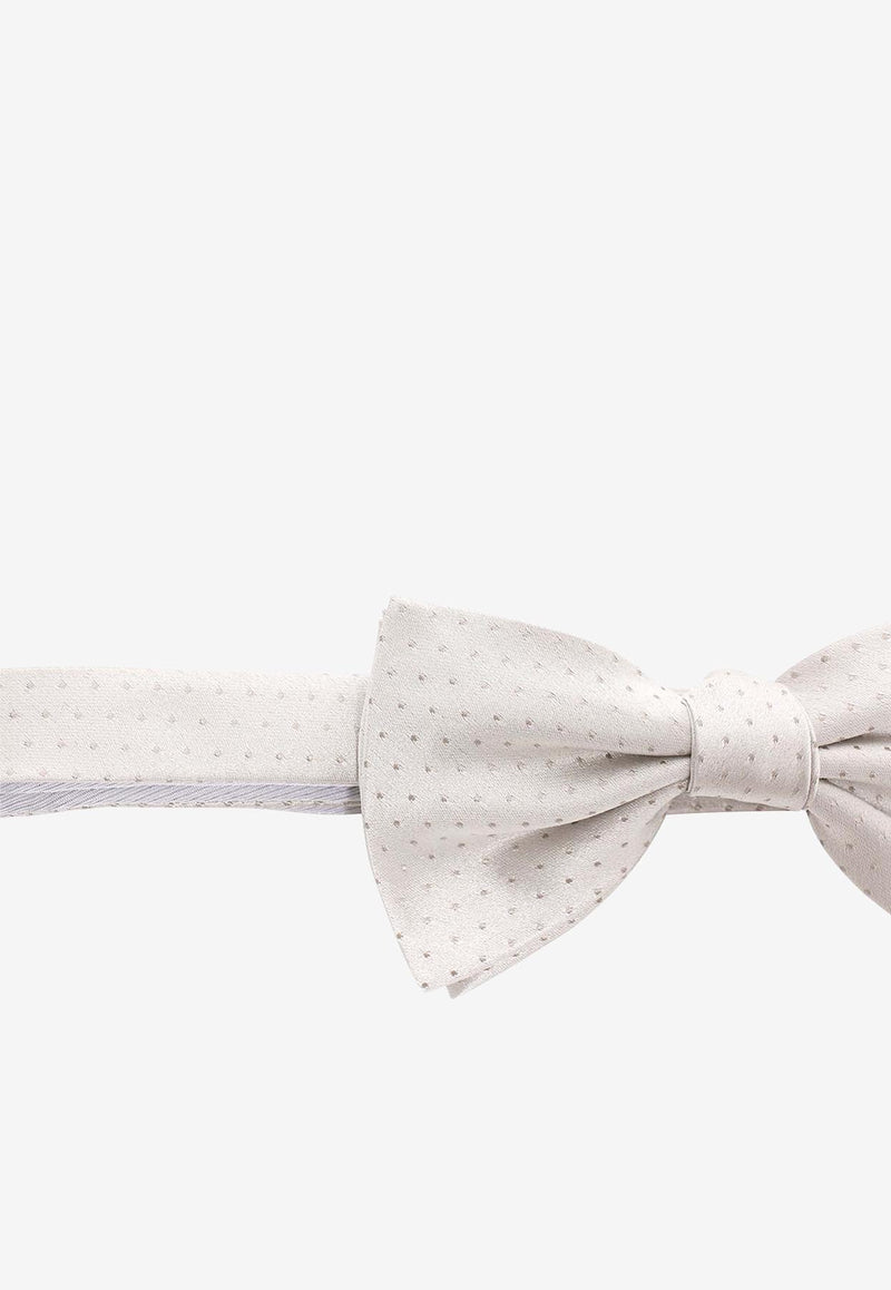 Nicky Milano Basic Silk Bow Tie Gray NOXDGGALLA_5