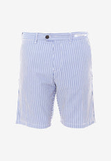 Perfection Gdm Striped Bermuda Shorts Light Blue 20P720150_151