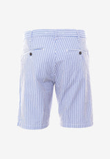 Perfection Gdm Striped Bermuda Shorts Light Blue 20P720150_151