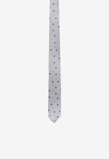 Nicky Milano Patterned Silk Tie Blue VAGOR_4