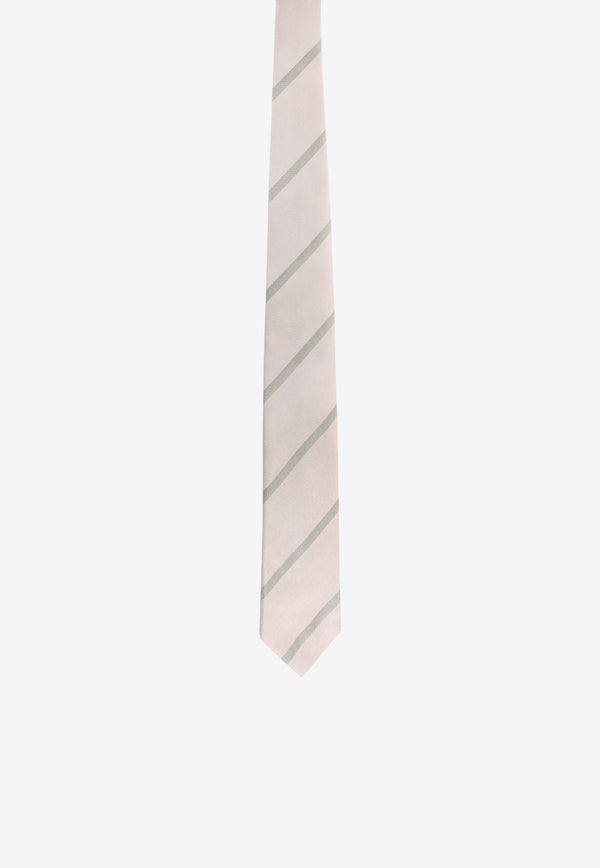 Nicky Milano Striped Silk Tie Pink VIOLAF_2