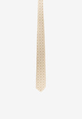 Nicky Milano Patterned Pointed Tie Beige VICEI_8