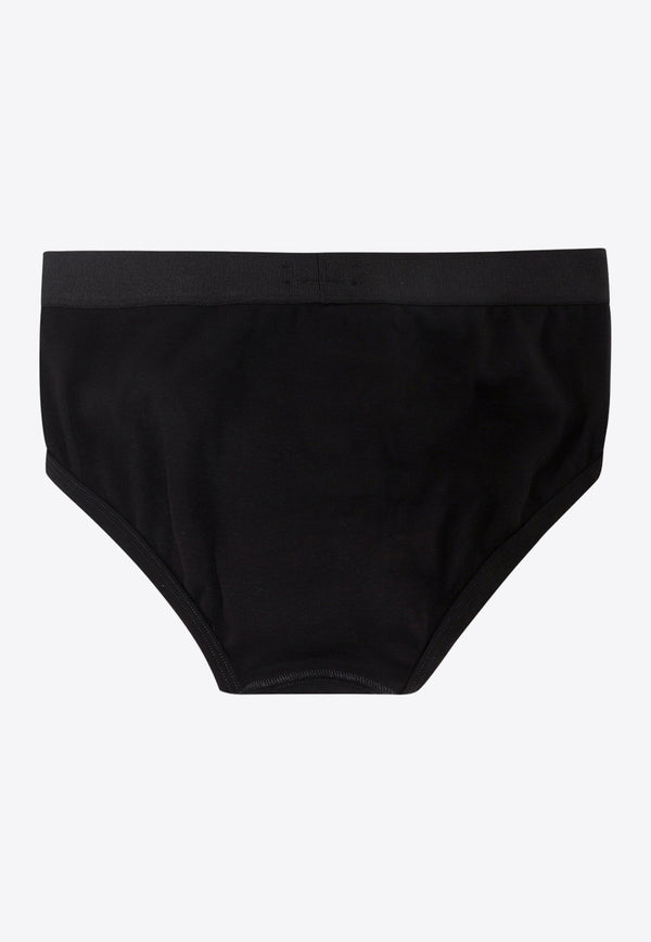 Tom Ford Logo Jacquard Stretch Briefs Black T4LC11040_002