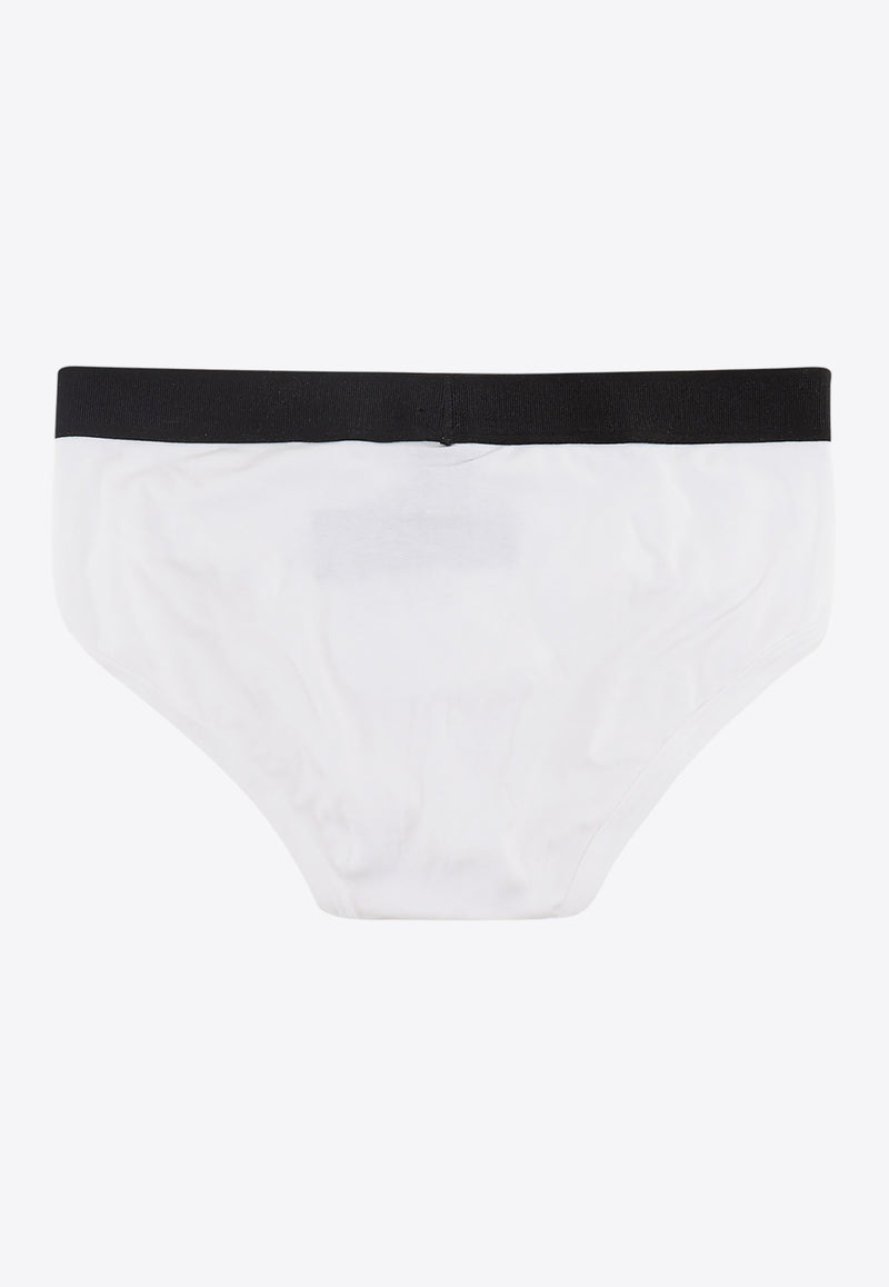 Tom Ford Logo Waistband Briefs White T4LC11040_100