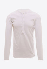 Tom Ford Long-Sleeved Crewneck T-shirt White T4M151040_100