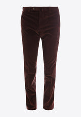 PT Torino Ribbed Velvet Pants Brown CODS01Z00CL1PG81_0190