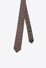 Nicky Milano Patterned Silk Tie Beige ZOLLAD_9