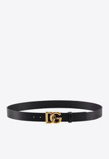 Dolce 
Gabbana Lux Leather Logo Buckle Belt BC4644AX622_8E831