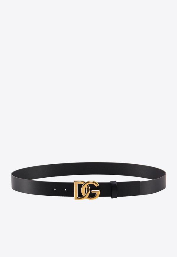 Dolce 
Gabbana Lux Leather Logo Buckle Belt BC4644AX622_8E831