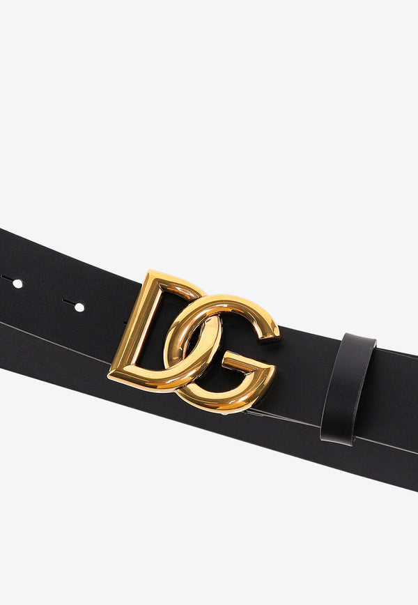 Dolce 
Gabbana Lux Leather Logo Buckle Belt BC4644AX622_8E831