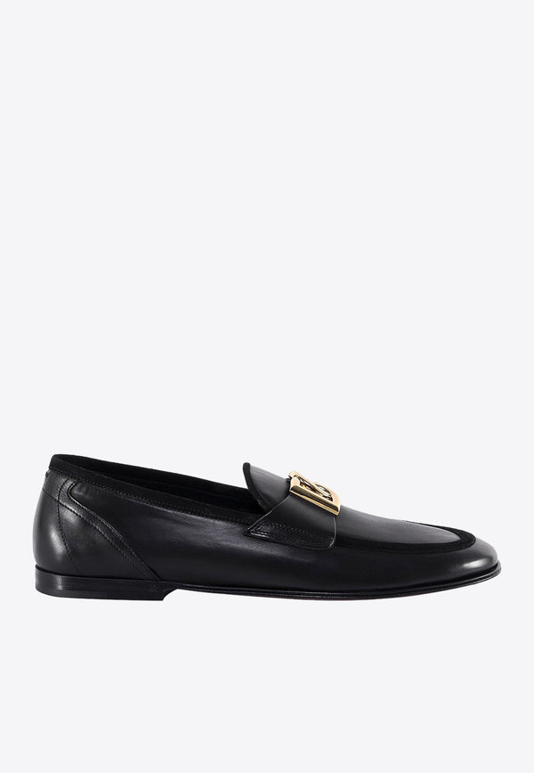 Dolce 
Gabbana Ariosto Leather Cross-Over Loafers A50462AQ993_80999