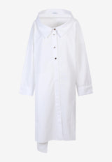 K Krizia Asymmetric Shirt Dress White D00518401_WHITE