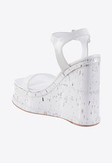 Haus Of Honey Lacquer Doll Jolene 150 Wedge Sandals White HW21809_WHITE