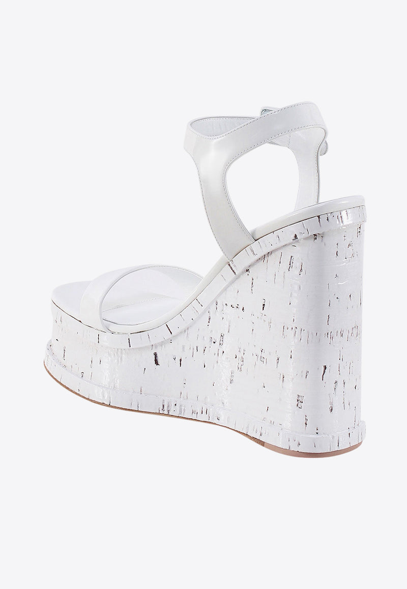 Haus Of Honey Lacquer Doll Jolene 150 Wedge Sandals White HW21809_WHITE