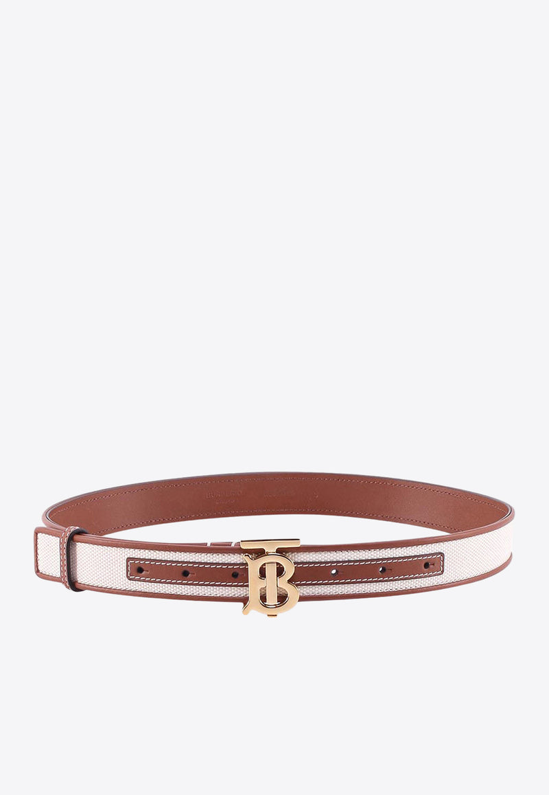 Burberry TB Canvas and Leather Belt Beige 8052480_A3712