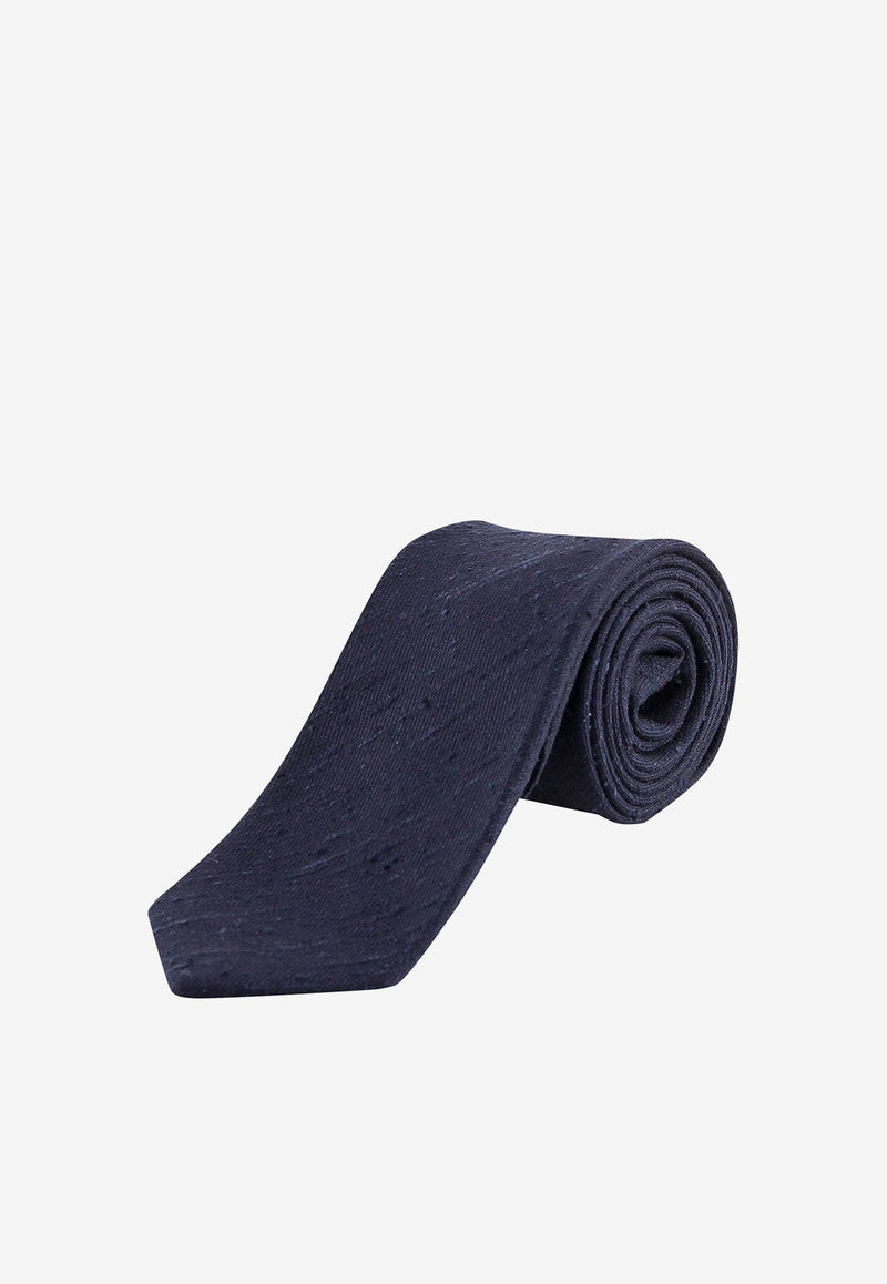 Nicky Milano Jacquard Silk Tie Blue ARCHEOA_1