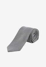 Nicky Milano Patterned Silk Tie Gray FRACL_2