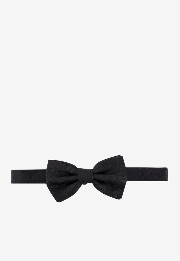 Nicky Milano Basic Silk Bow Tie Black FRACOGALLE_5