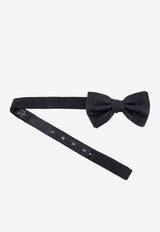 Nicky Milano Basic Silk Bow Tie Black FRACOGALLE_5