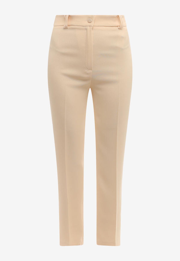 Hebe Studio Tailored Straight Pants Beige H214LOPNCDY_BTR