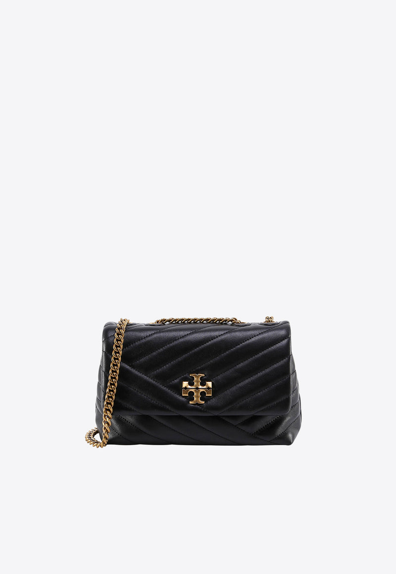 Tory Burch Small Kira Quilted Leather Crossbody Bag Black 90452_001