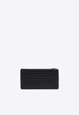 Dolce 
Gabbana Logo Tag Zip Leather Cardholder Black BI1265A1001_80999